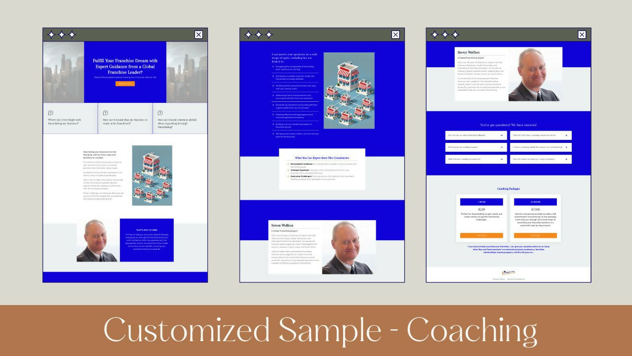 _Kajabi Expert Store Coaching Funnel Template Pack Mockup