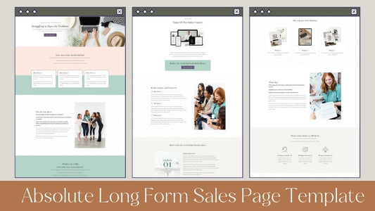 Absolute Long Form Sales Page Template