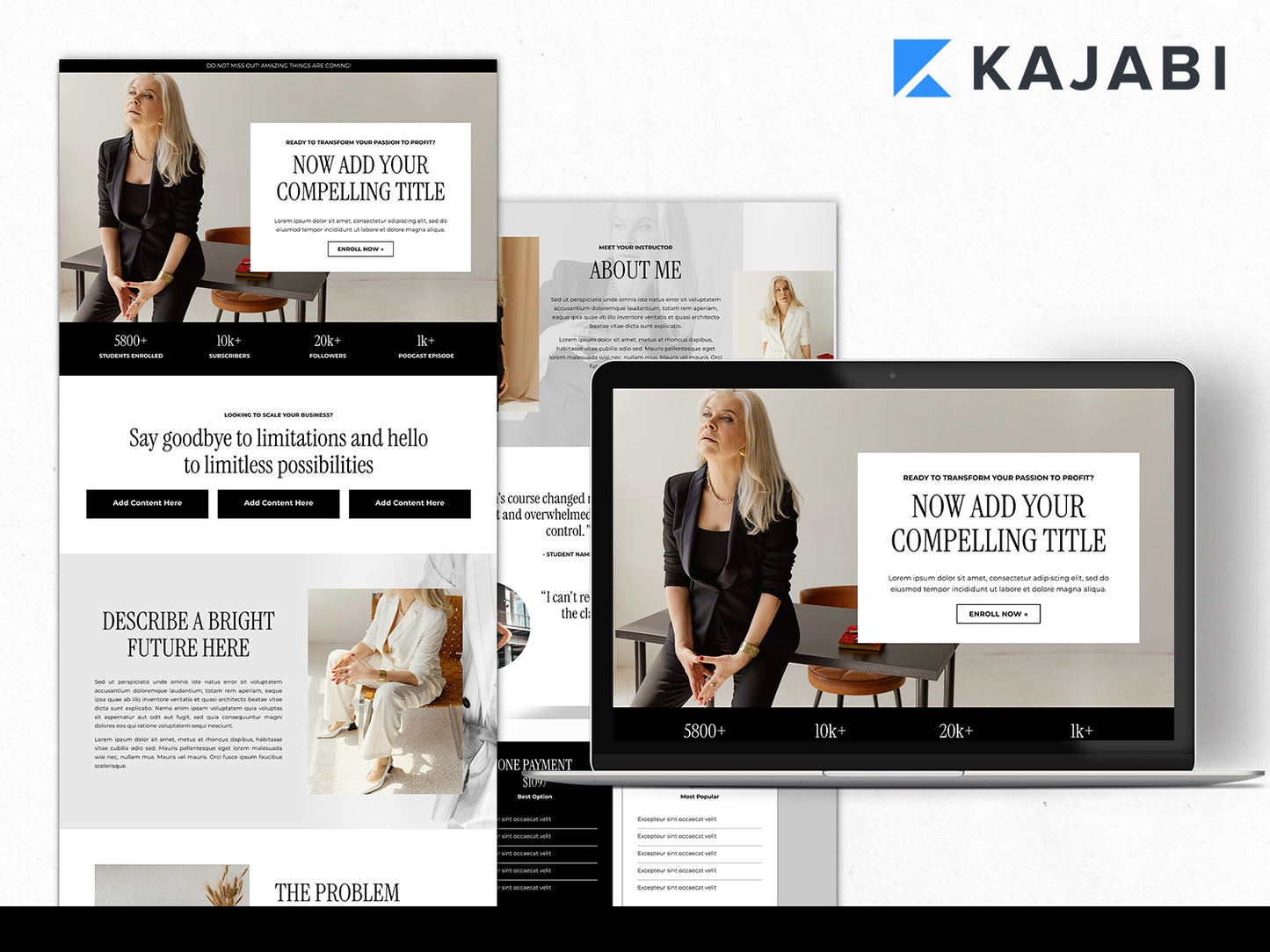 Long-Form Sales Page Template - Carrigan