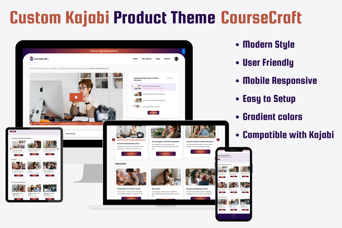 Course Craft - Product Theme