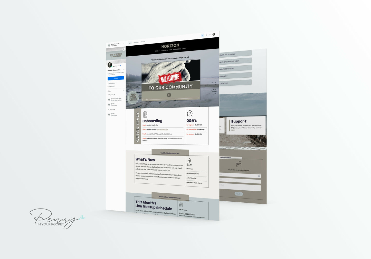 Horizon / Community Home Page