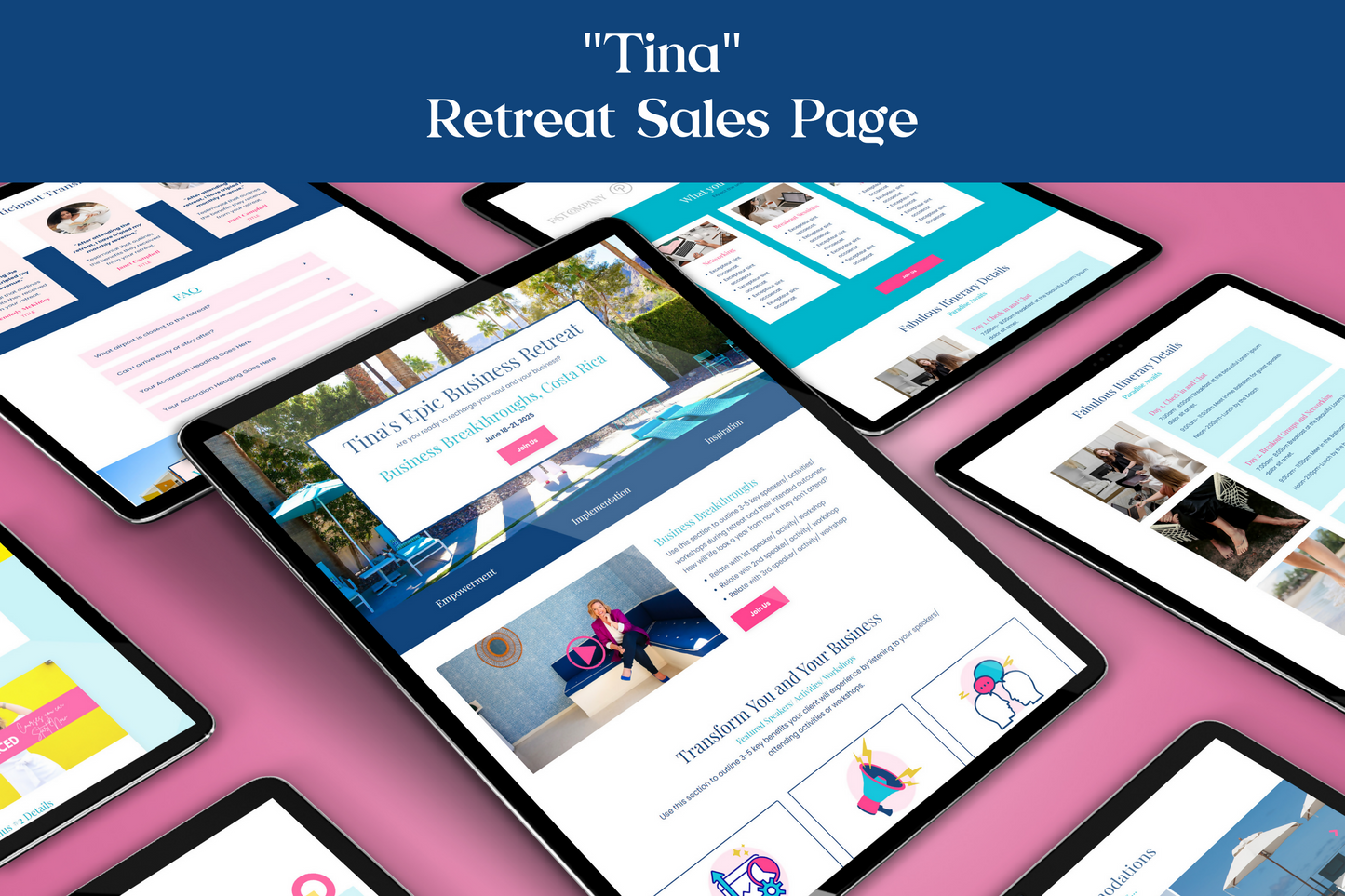 Tina - Retreat Sales Page