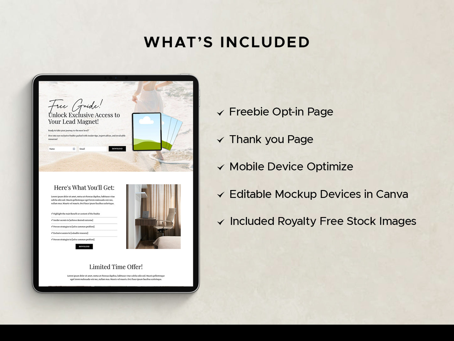 Opt-in Page Template - Narra