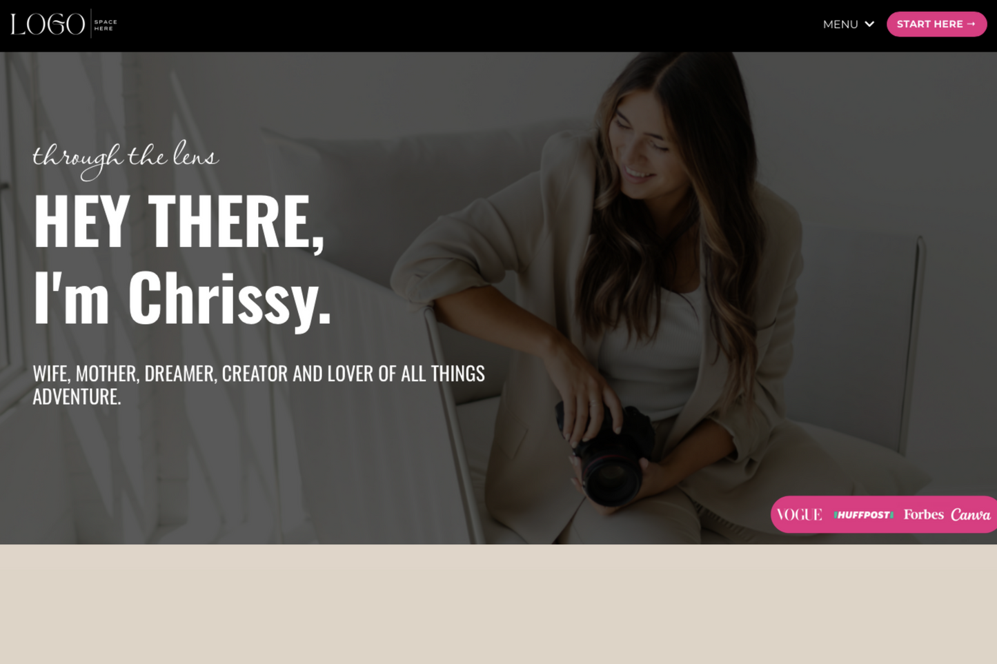 Chrissy DARK (Extended) Website Theme