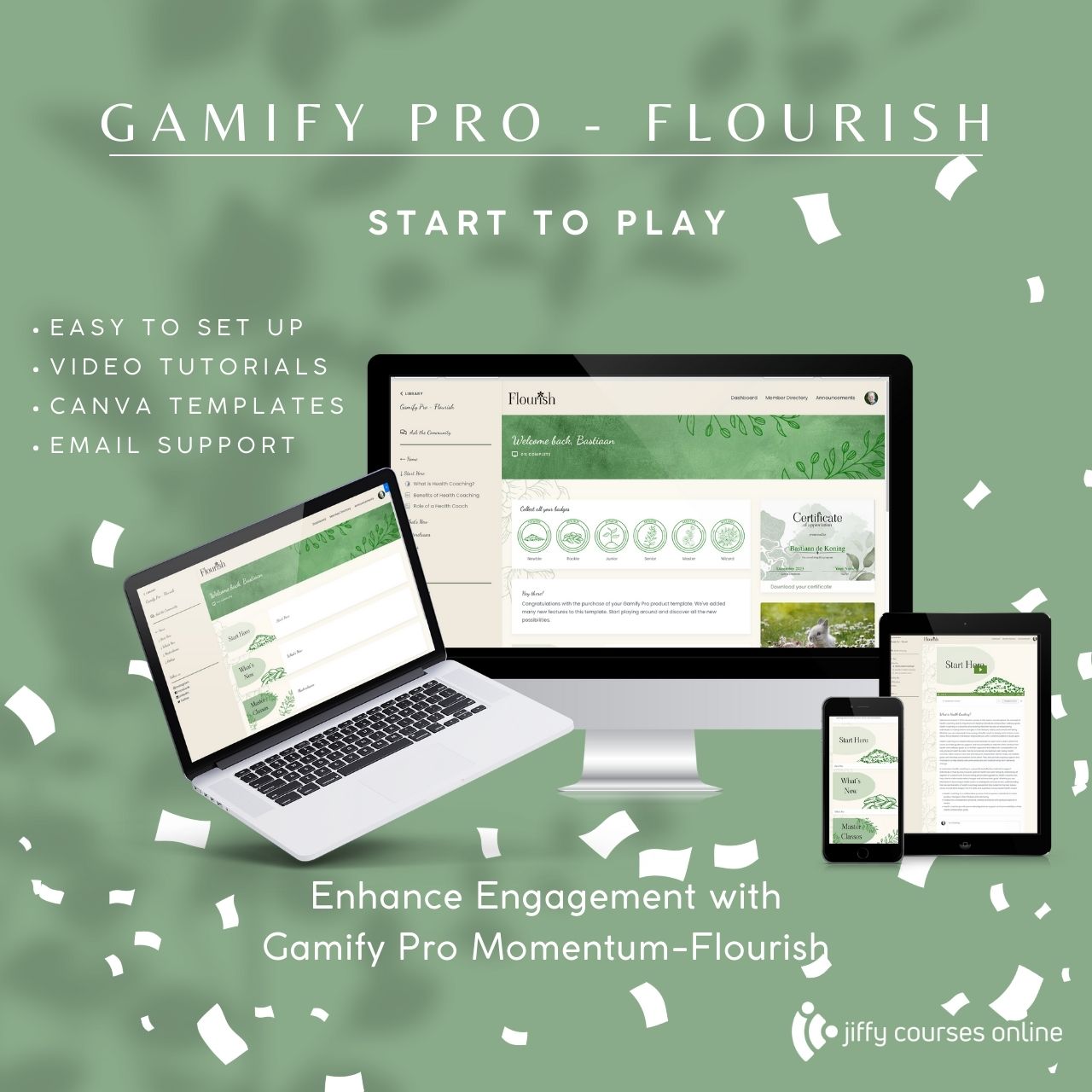 Flourish - Gamify Pro with Sidebar