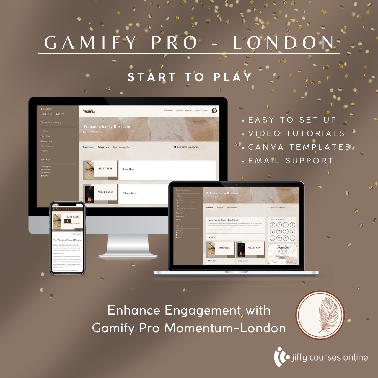 London - Gamify Pro with Sidebar