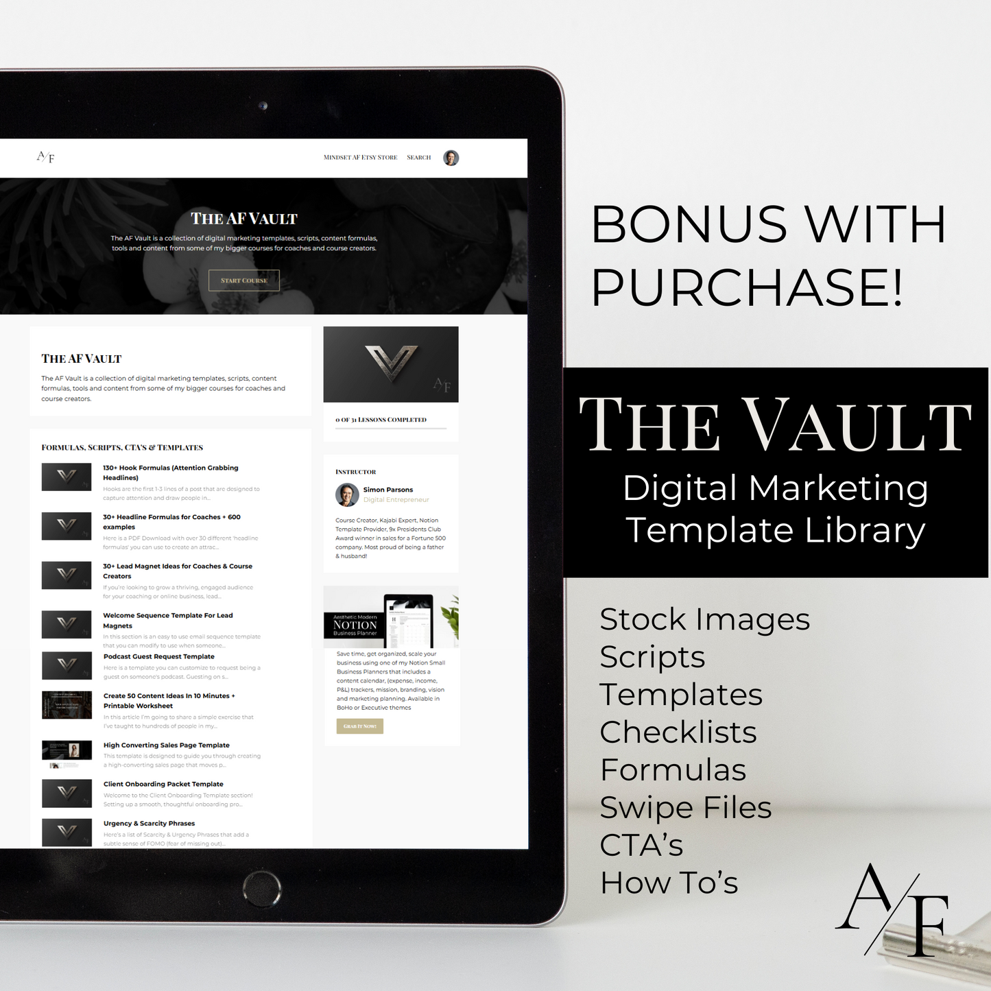 Executive Bundle - Website, Sales Page, Lead Magnet, Course & Thank You Page Templates