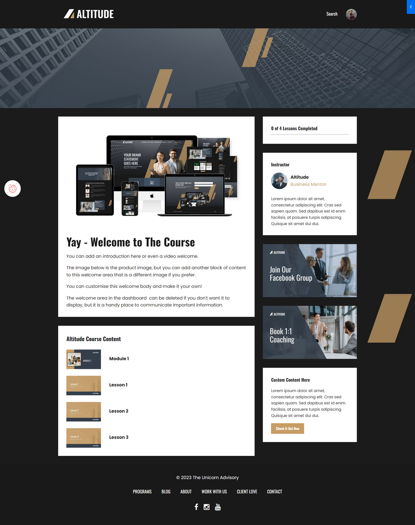 Altitude Product Theme (Premier + Momentum)