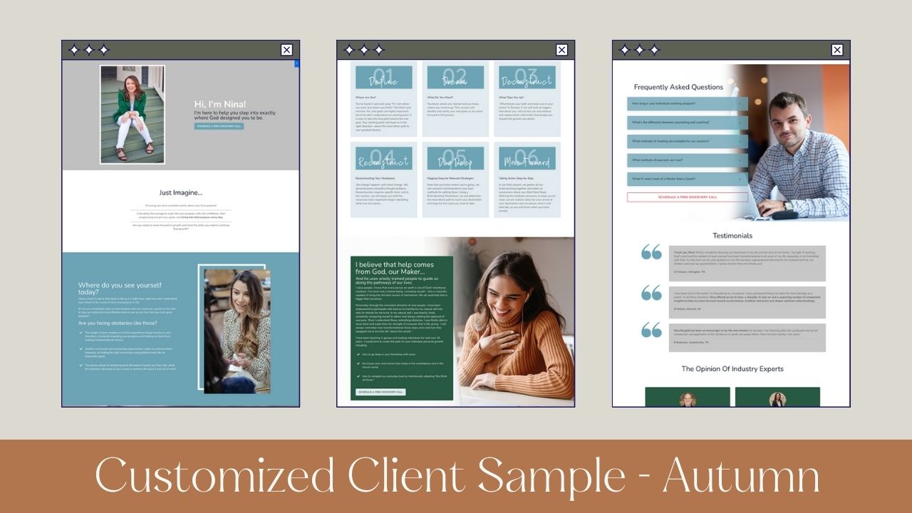 Autumn Long Form Sales Page Template