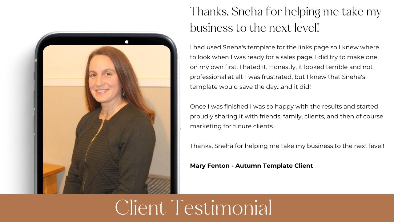 Autumn Long Form Sales Page Template