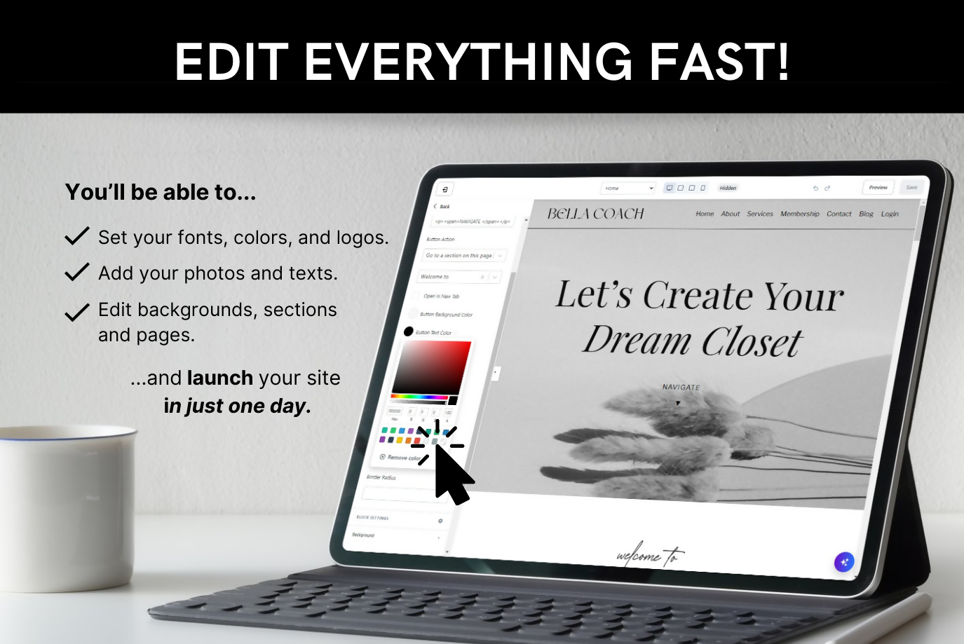 Editable Kajabi Website Theme