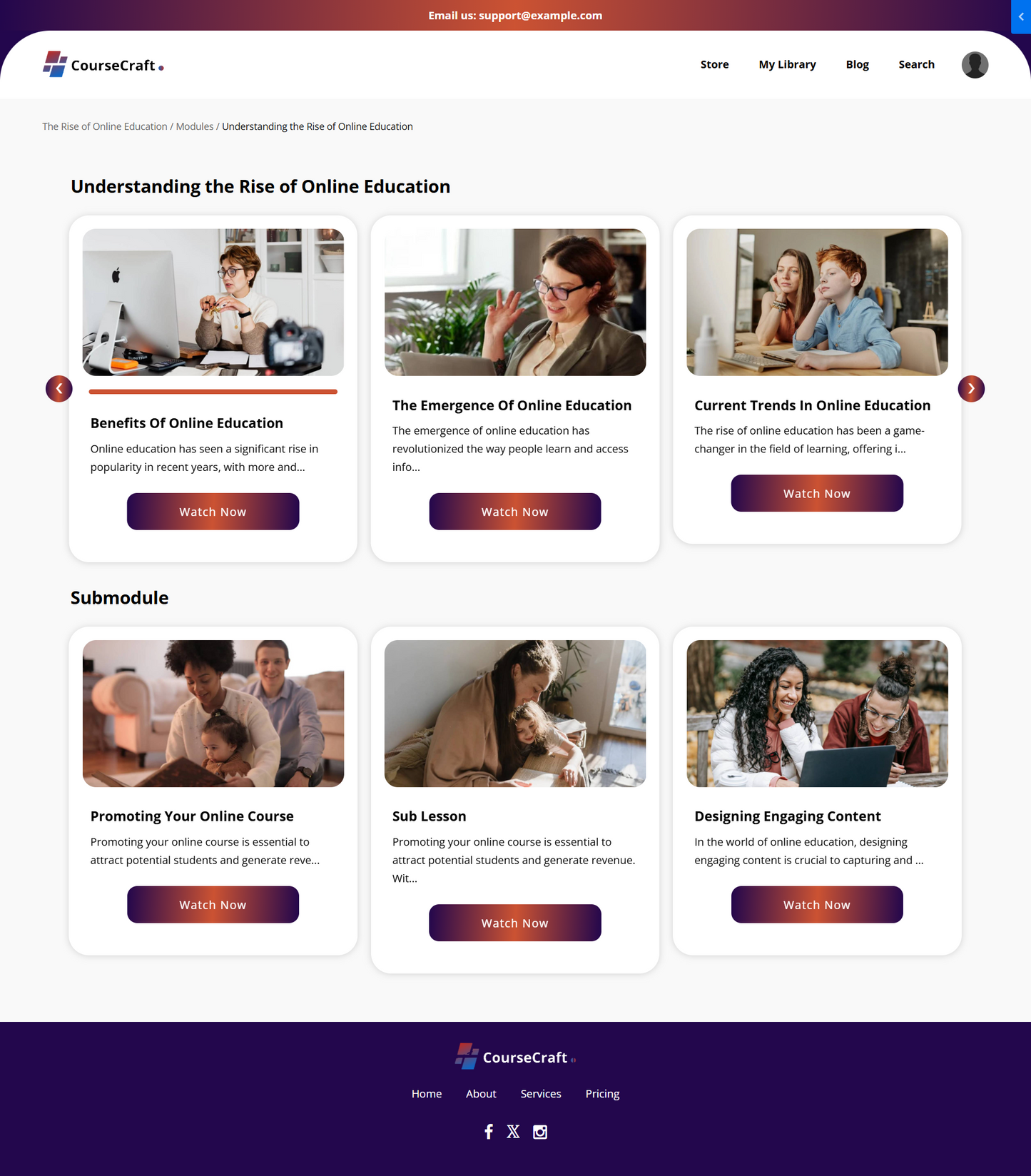 Course Craft - Product Theme
