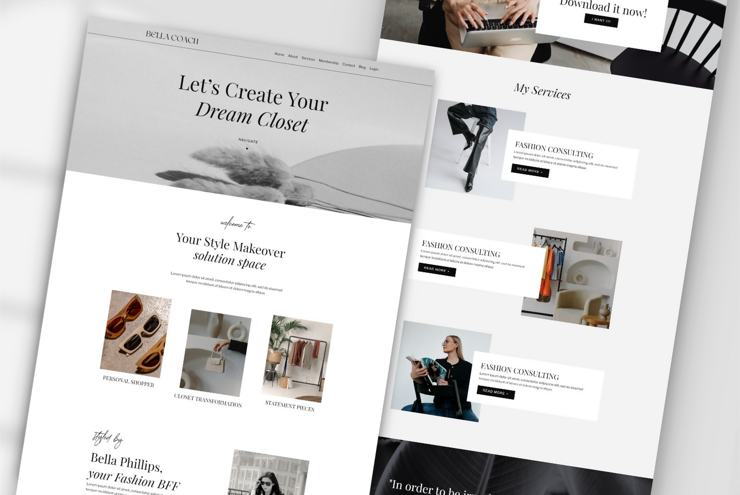 Elegant Kajabi Website Template