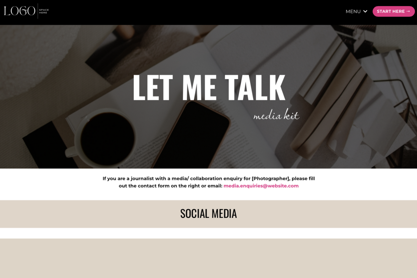 Chrissy DARK (Extended) Website Theme