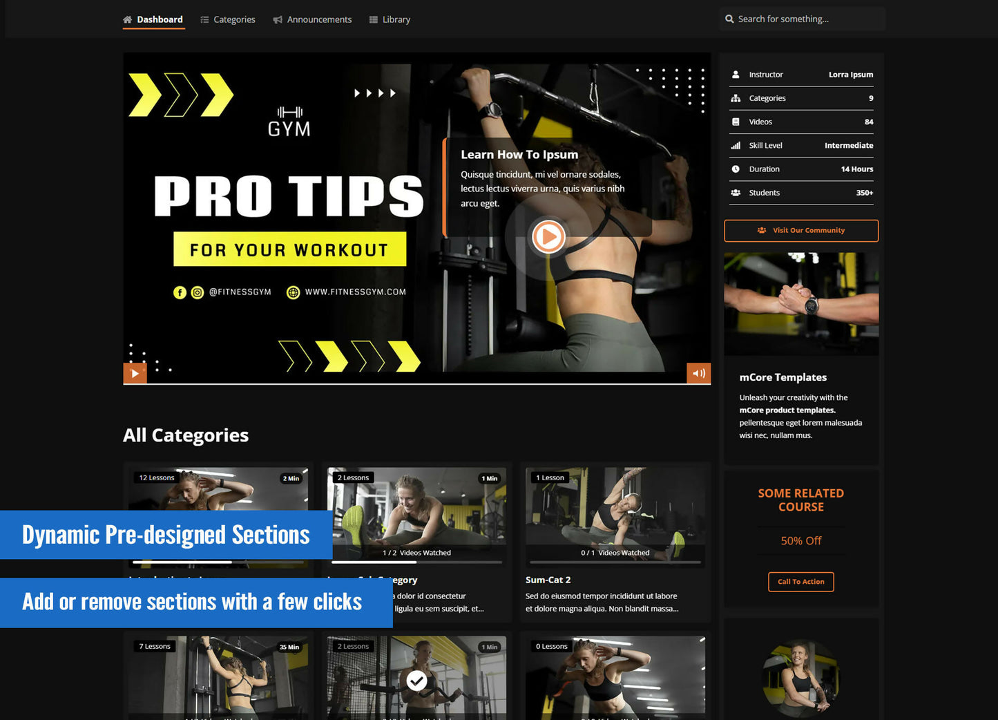 Seasons Dark (mCore) Product Theme