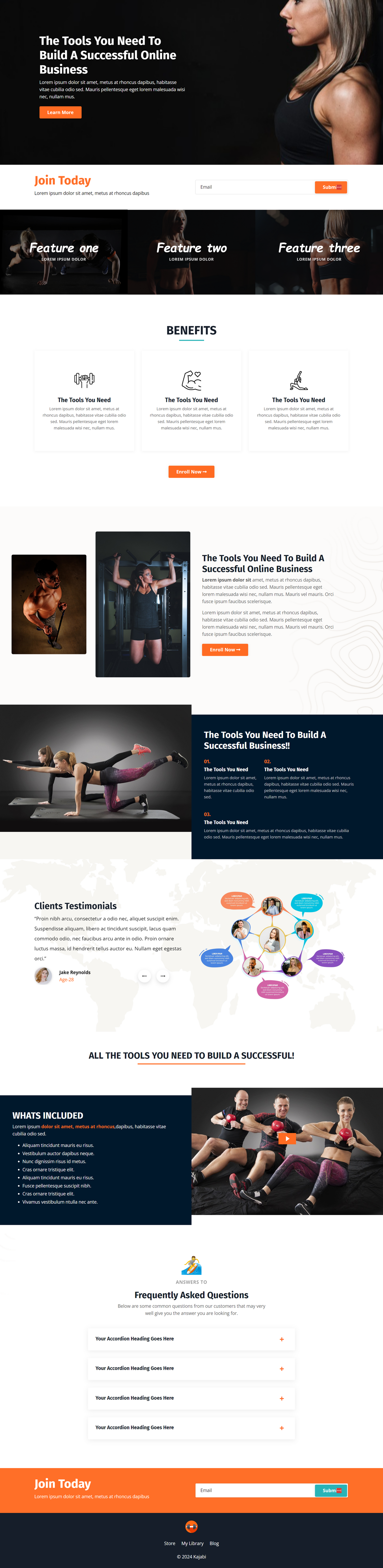 FitFusion CoachHub: Custom Landing Page