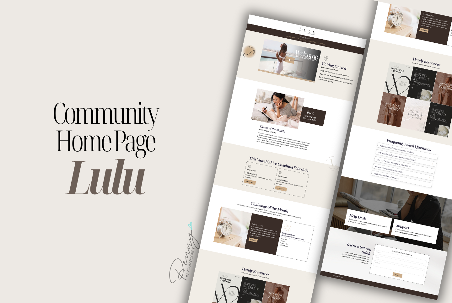 Lulu Community Home page