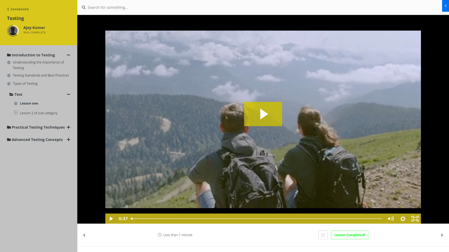 Momentum Navigator: Collapsible Course Navigator
