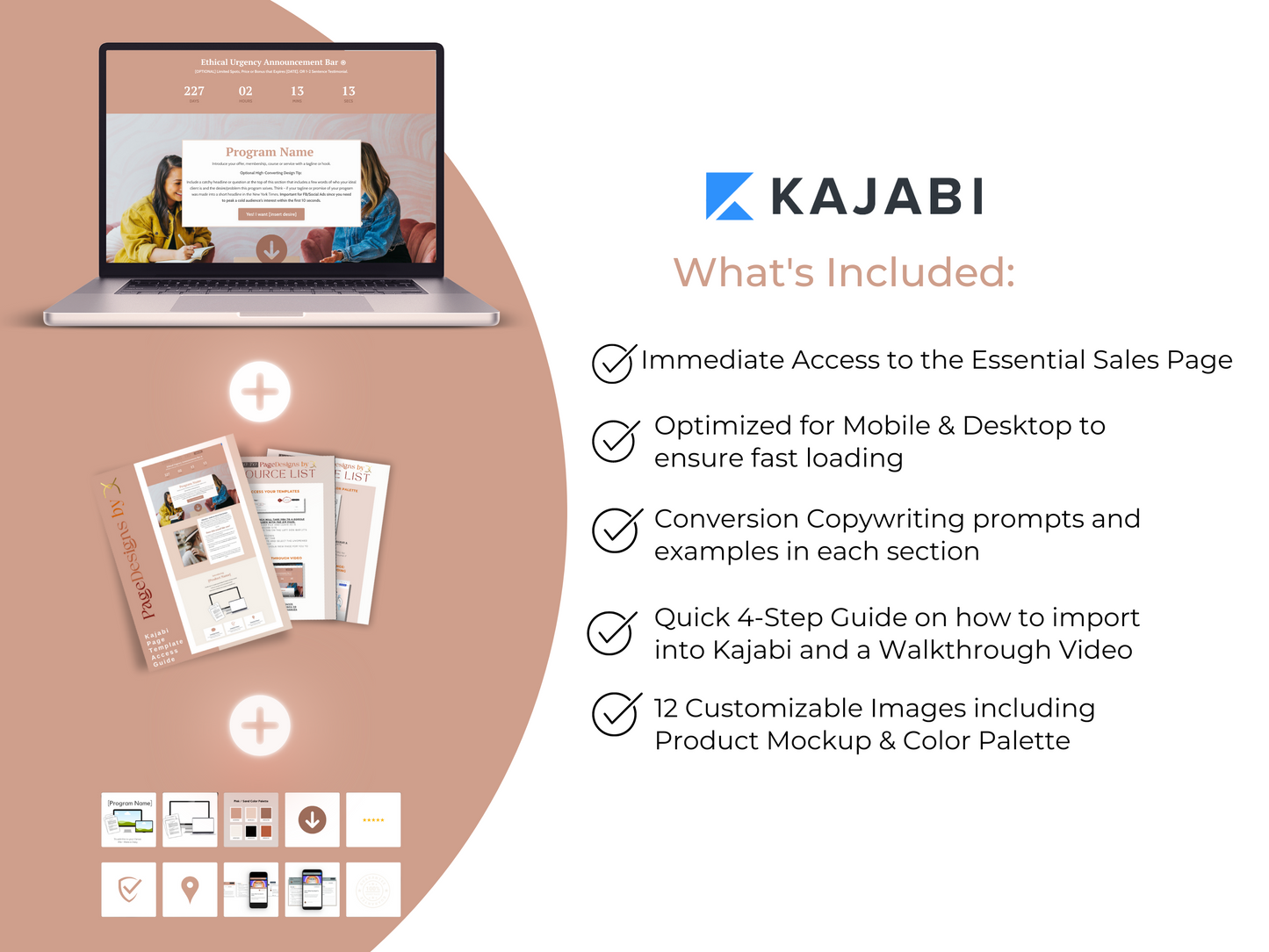 Essentials Conversion-Focused Sales Page - PINK