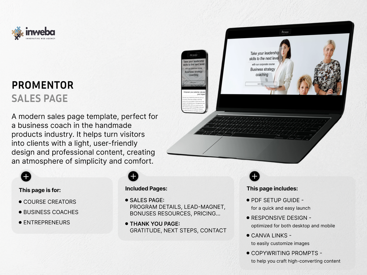 Promentor Sales Page