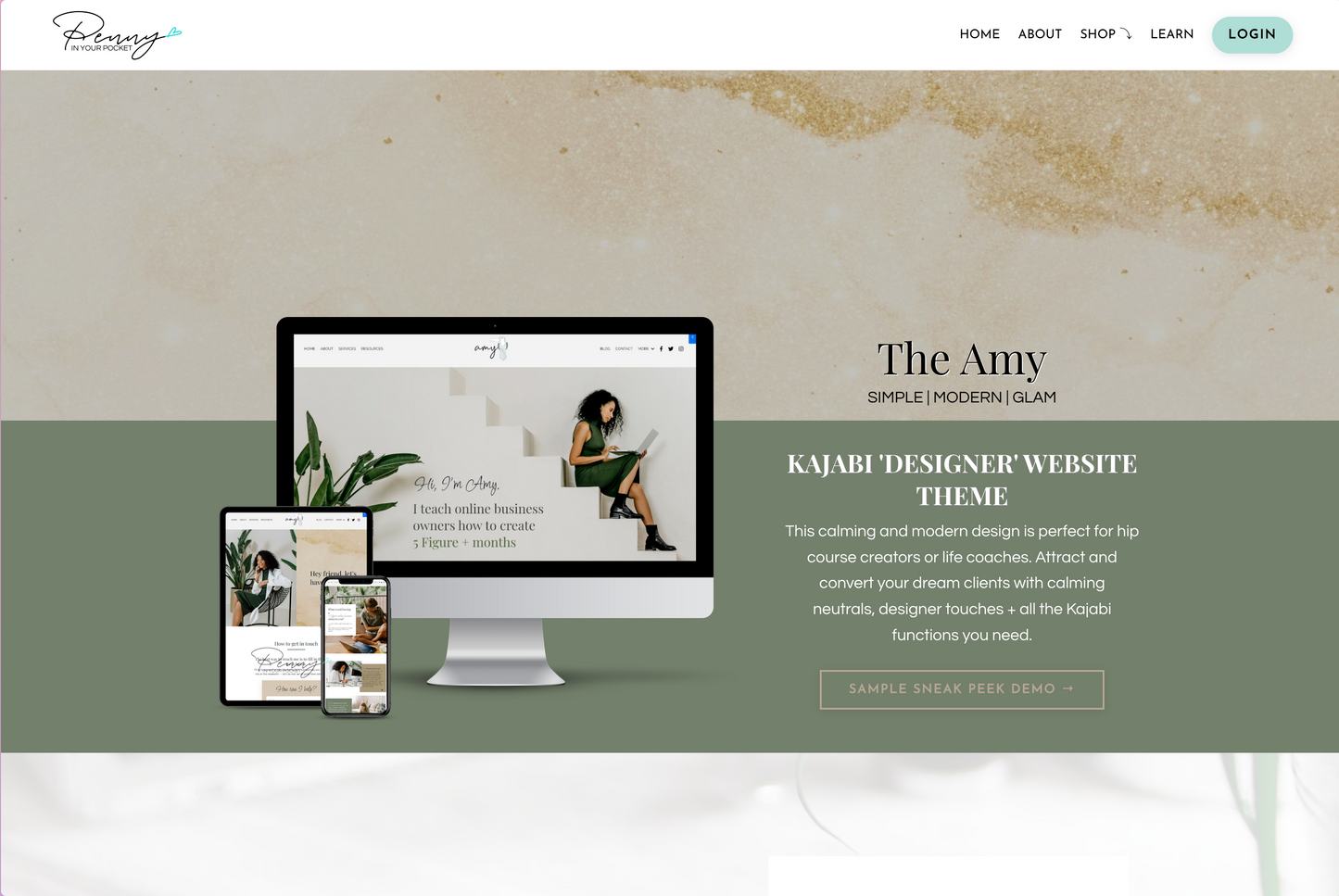 Aimee Green Website Pack - by Penny In Your Pocket