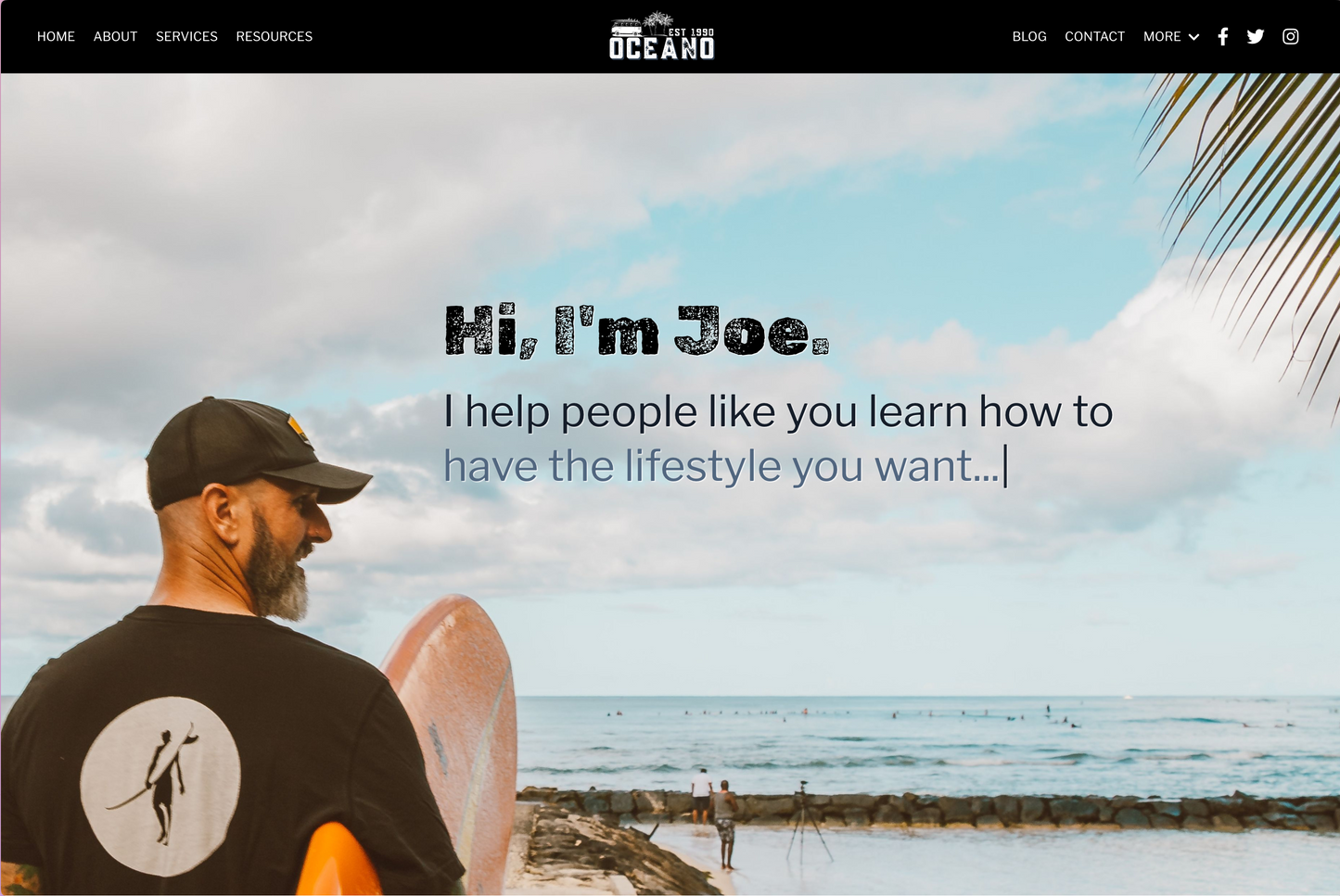 Joe Oceano Website Theme