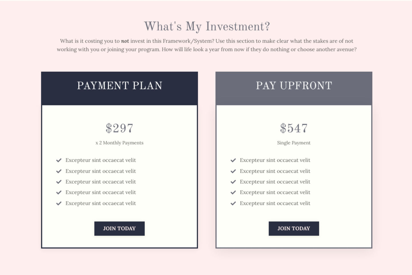 Freedom Lifestyle - Sales Funnel
