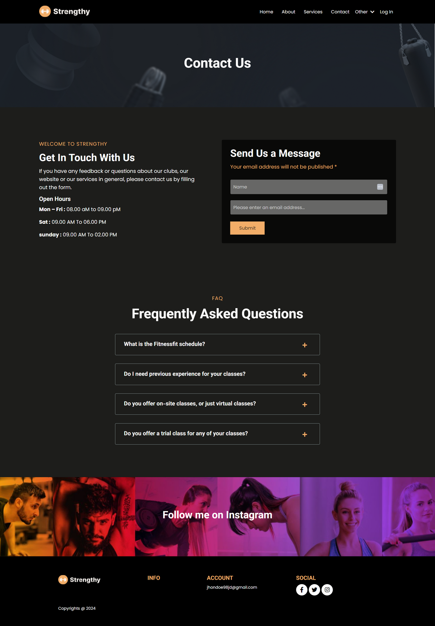 Strengthy Website Theme