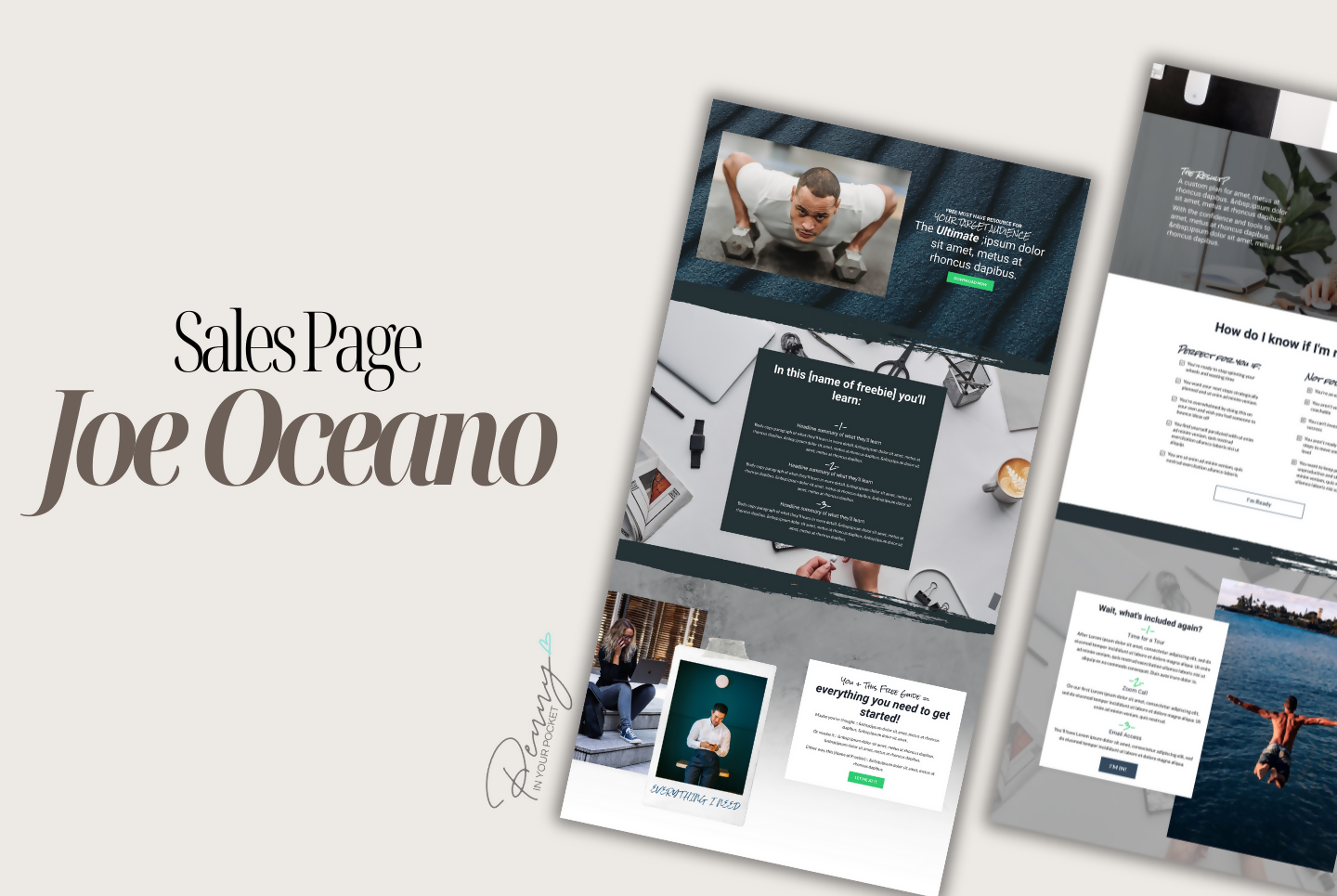 Kajabi Page Template - Joe Oceano - Penny In Your Pocket