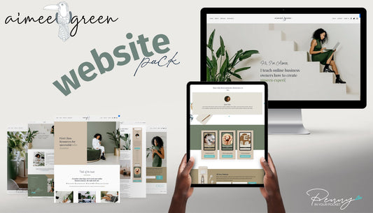 Kajabi Website Template - Aimee Green by Penny In Your Pocket