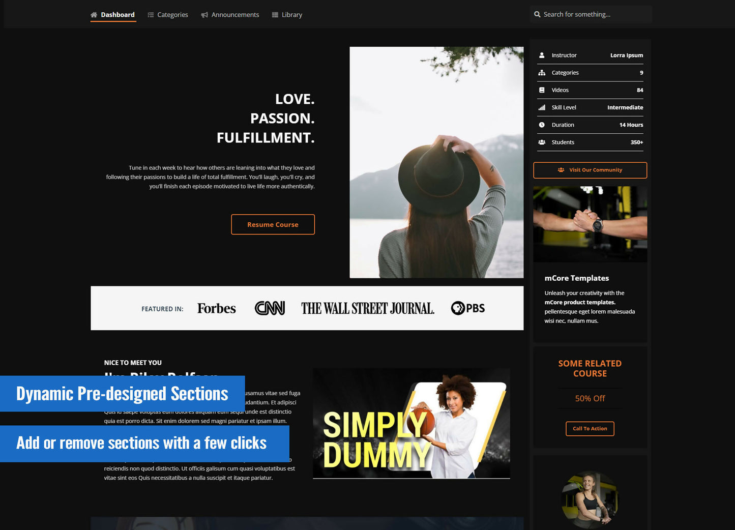 Seasons Dark (mCore) Product Theme