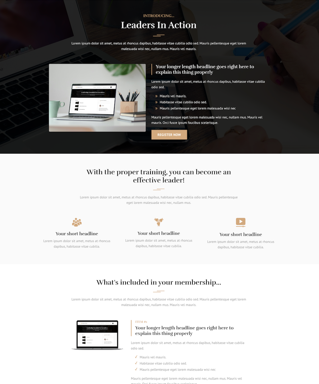 Prestige Membership Funnel Kit