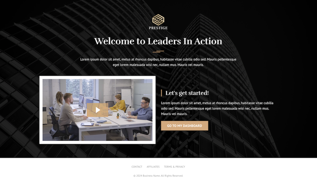 Prestige Membership Funnel Kit