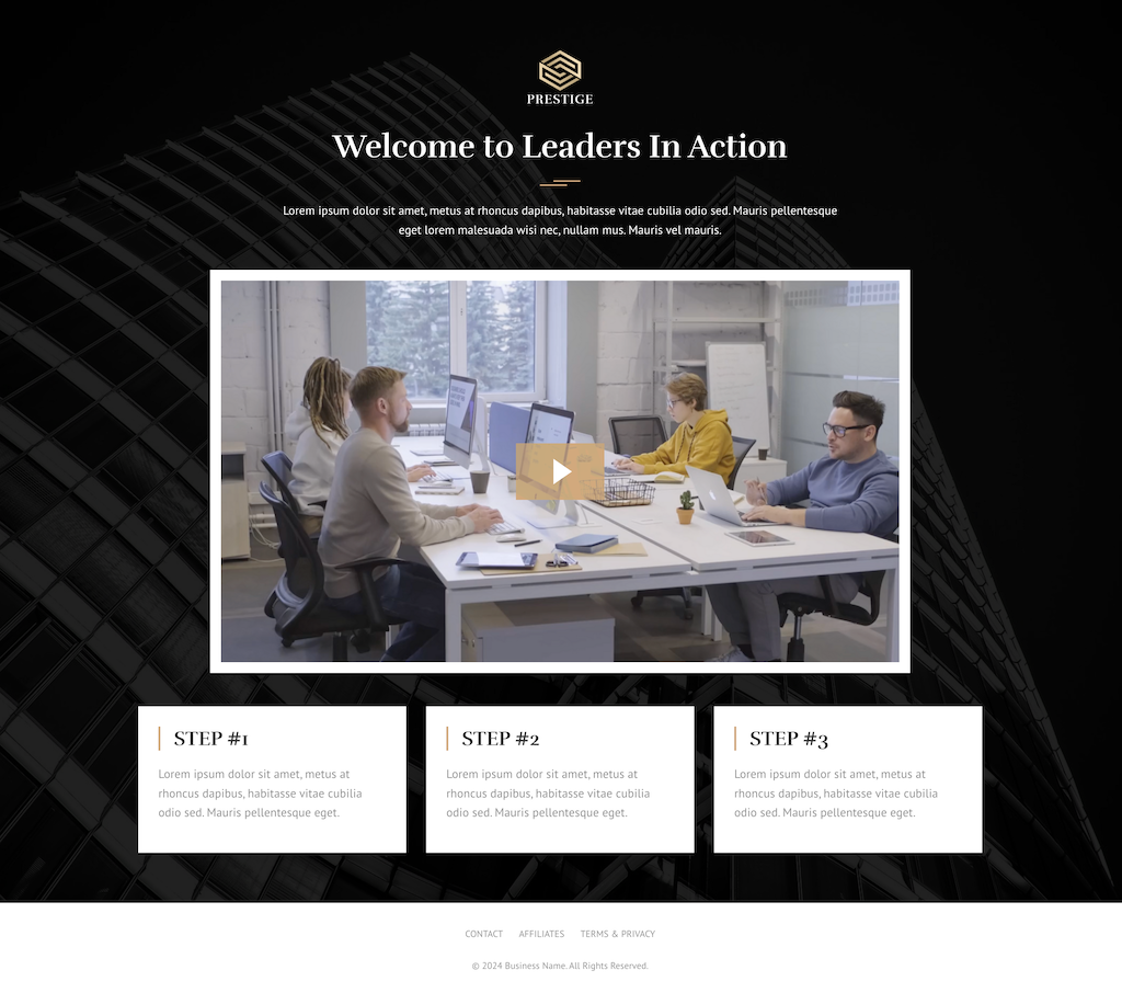 Prestige Membership Funnel Kit