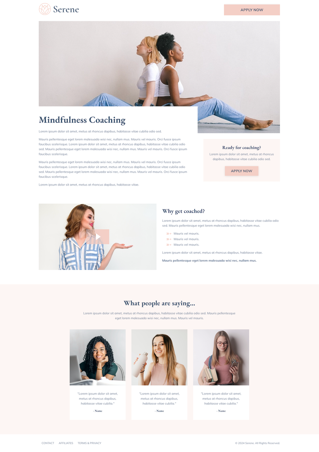 Serene Coaching Funnel Kit