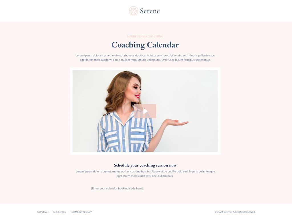 Serene Coaching Funnel Kit