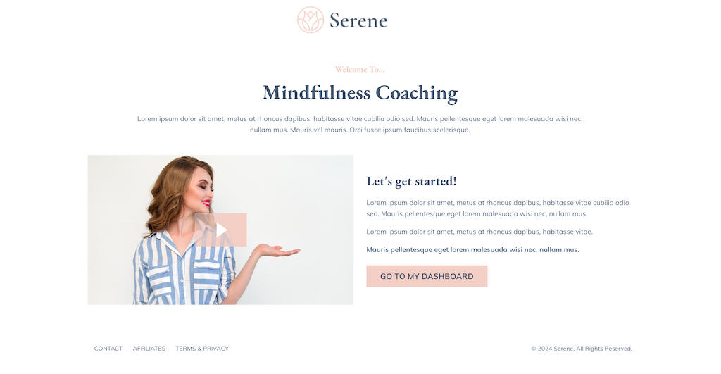 Serene Coaching Funnel Kit