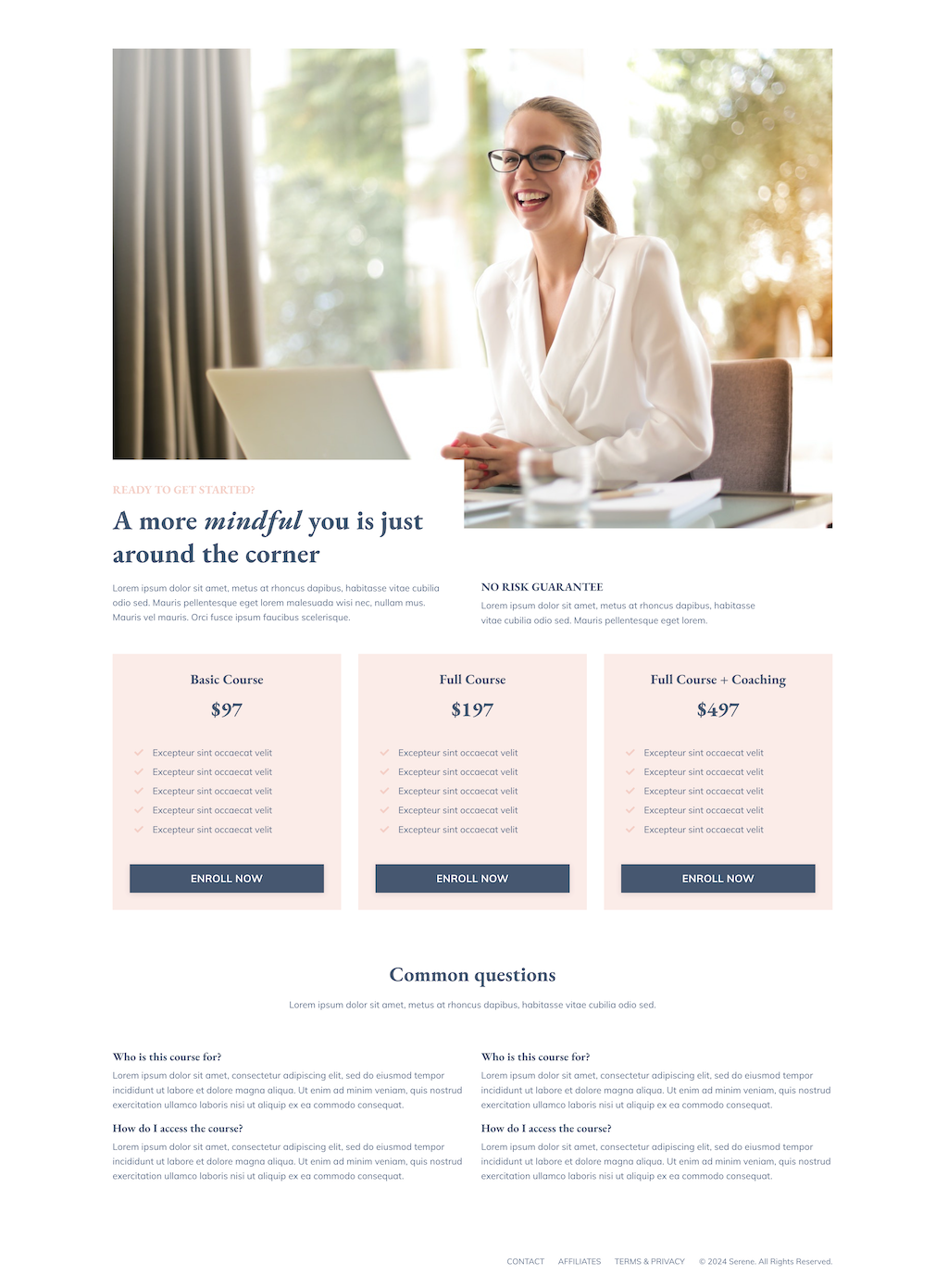Serene Course Funnel Kit