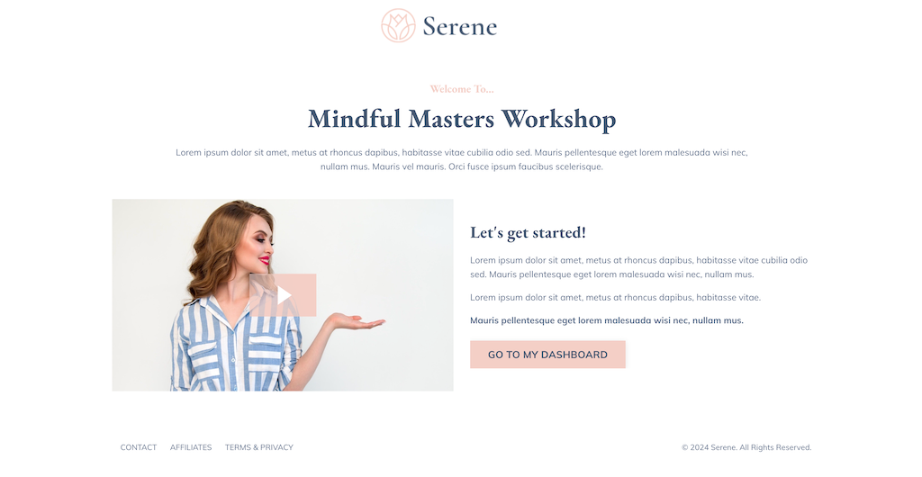 Serene Course Funnel Kit