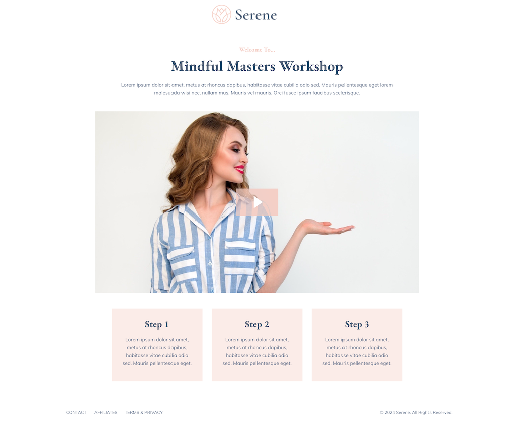 Serene Course Funnel Kit