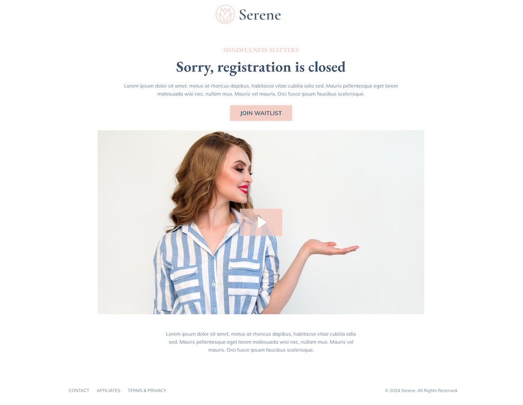 Serene Membership Funnel Kit