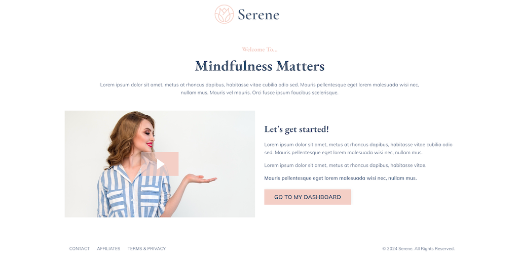 Serene Membership Funnel Kit