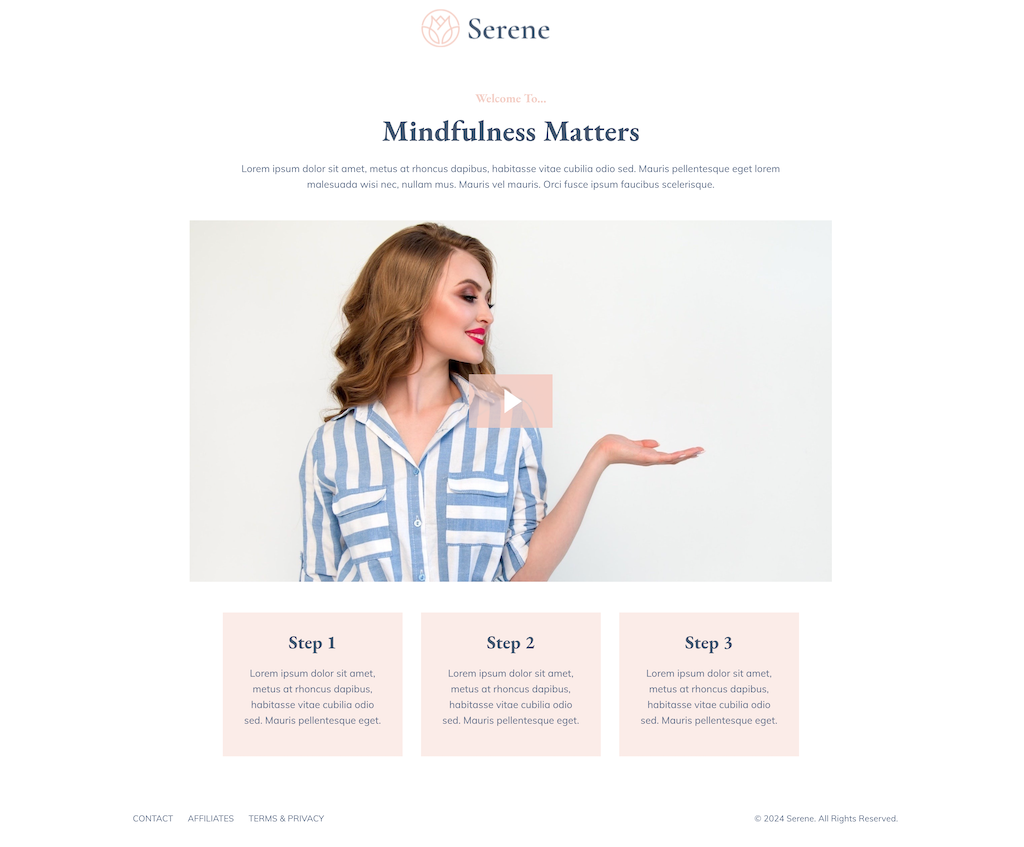 Serene Membership Funnel Kit