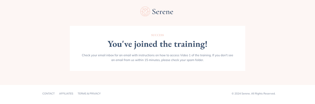 Serene Product Launch Funnel Kit