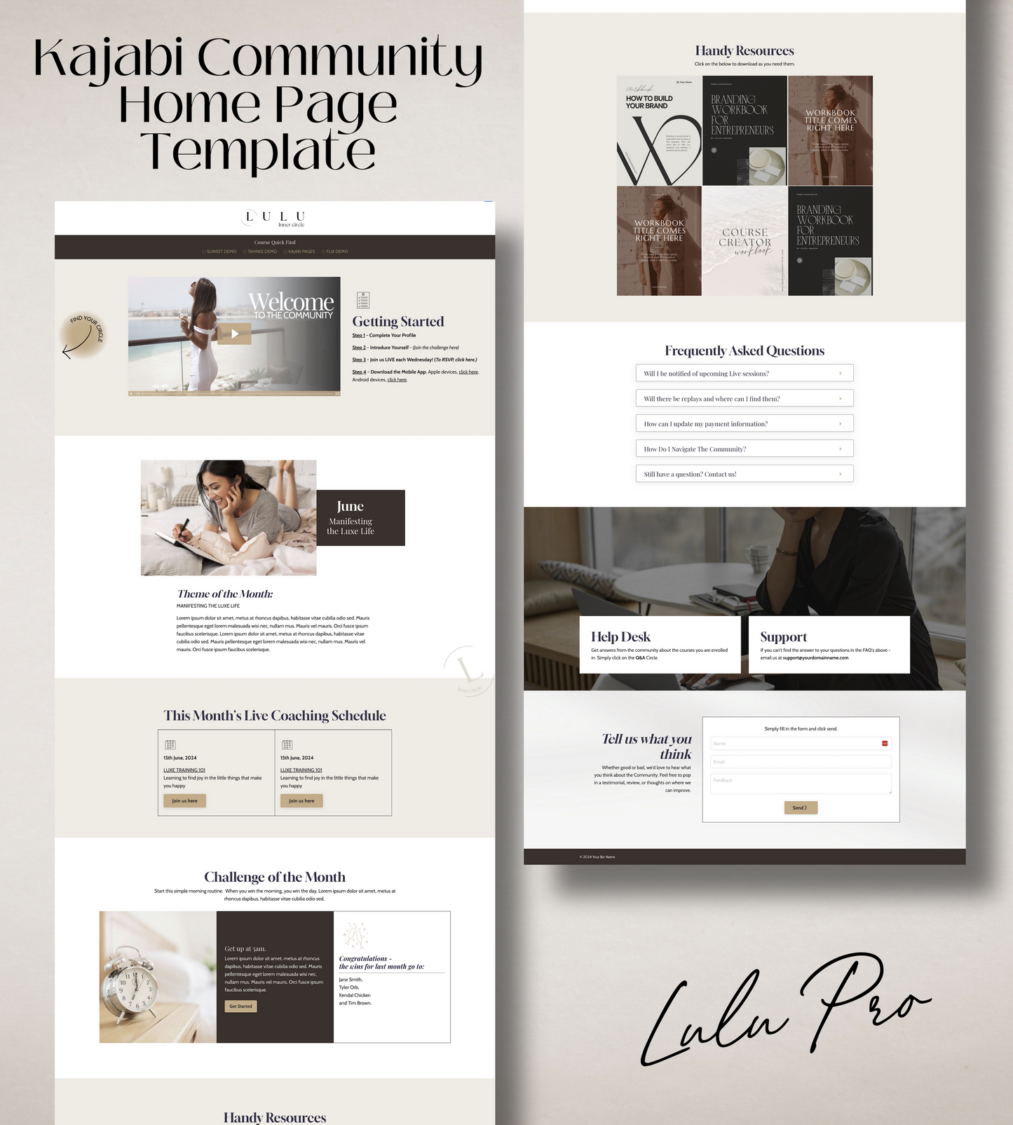 Lulu Community Home page