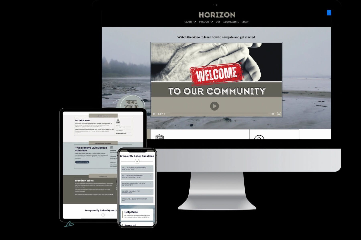 Horizon / Community Home Page