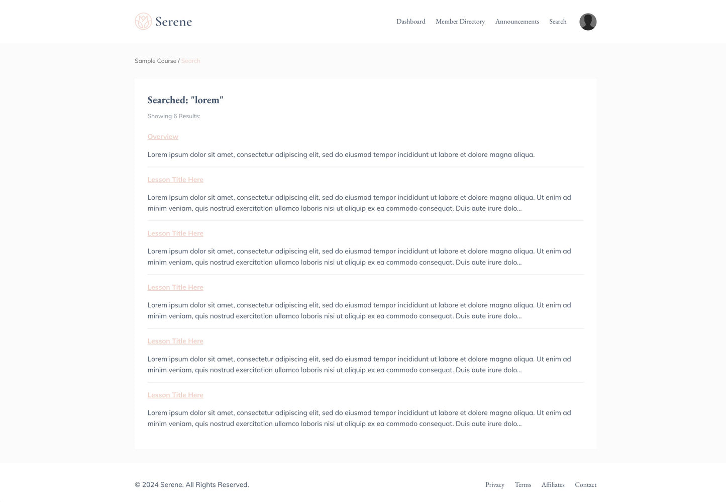 Serene Product Theme