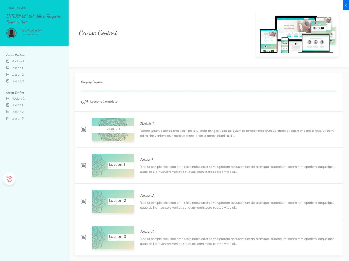 Allura Turquoise Product Theme (Momentum + Premier)