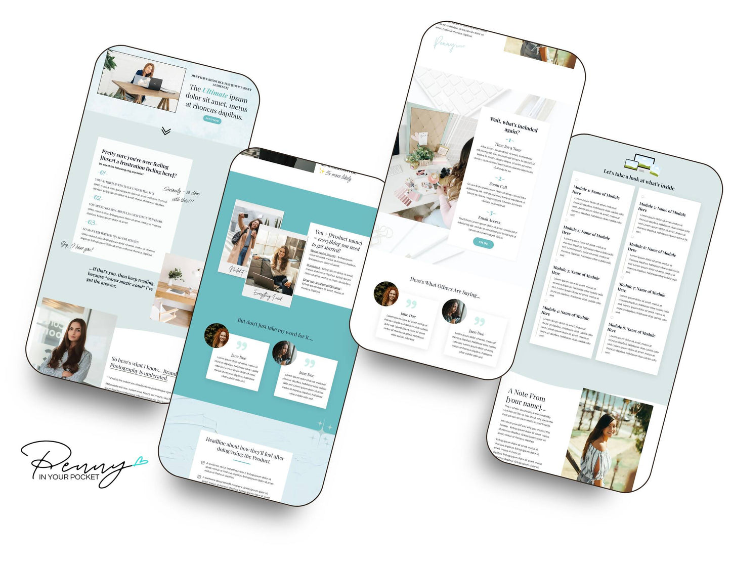 Aimee Blue Sales Page (With Pop-Up Checkout)