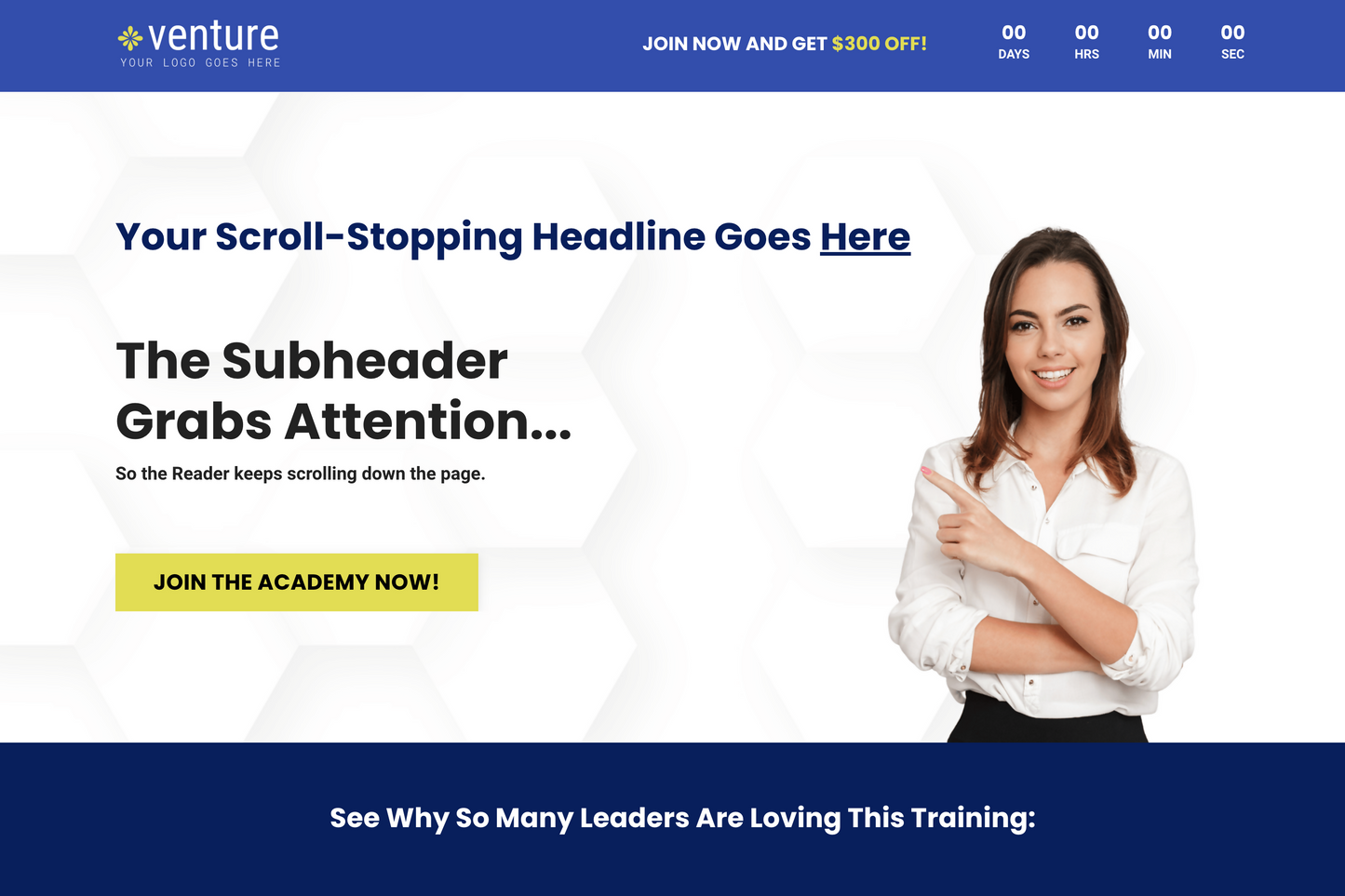 Venture Sales Page